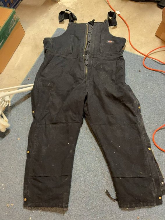 Dickies Black Insulated Overalls 3XL Regular