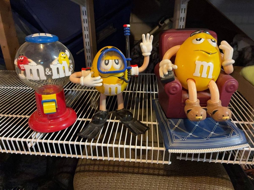 M&M's Collectible Figurines and Dispenser Trio