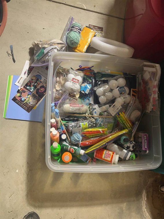 Large Assorted Lot Of Art And Craft Supplies