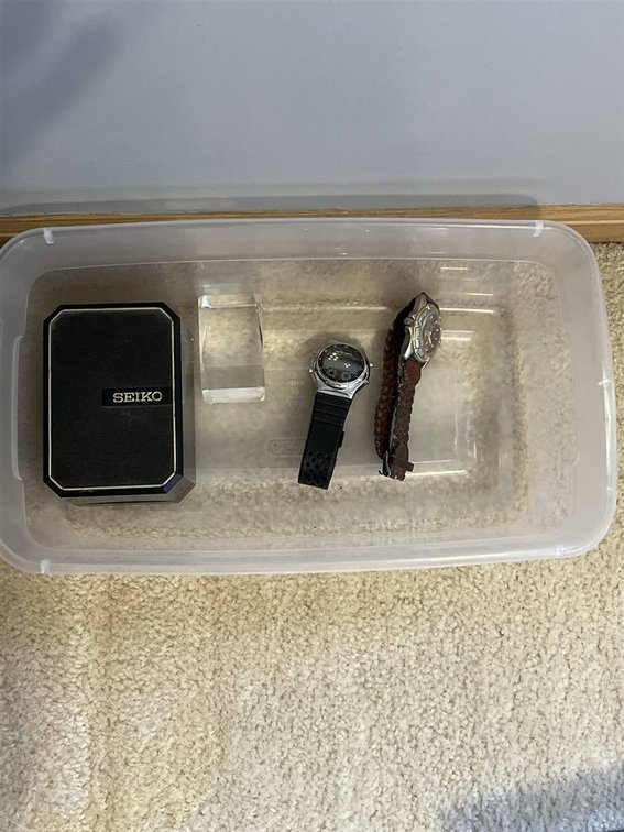 Seiko Watch Box With Two Unbranded Watches