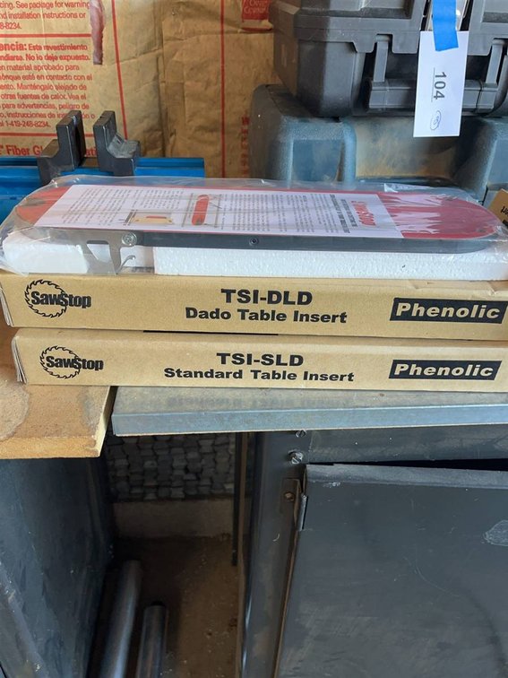 SawStop Phenolic Table Inserts, 2 New in Box
