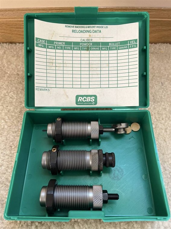 RCBS Reloading Die Set with Green Storage Case