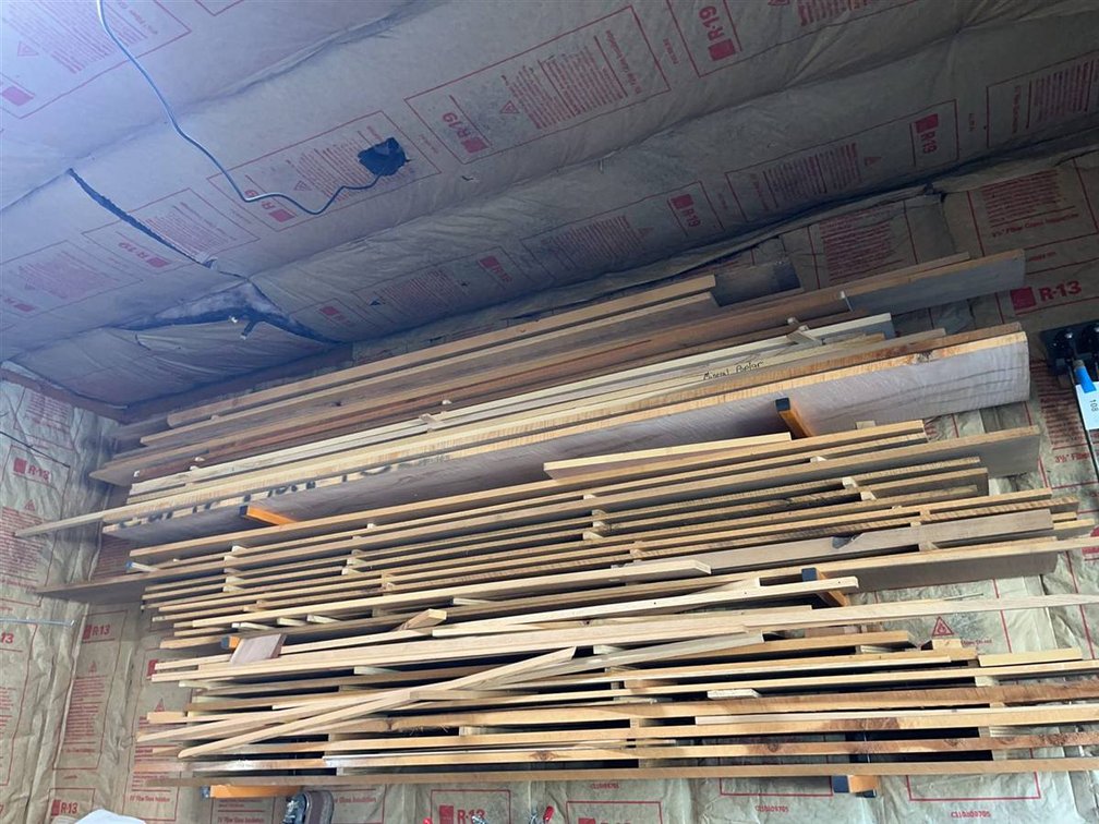 104 Inch Assorted Wood Boards, Bottom Area