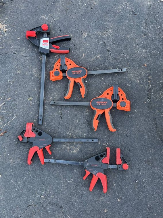 Bessey and Jorgensen Bar Clamps Assortment