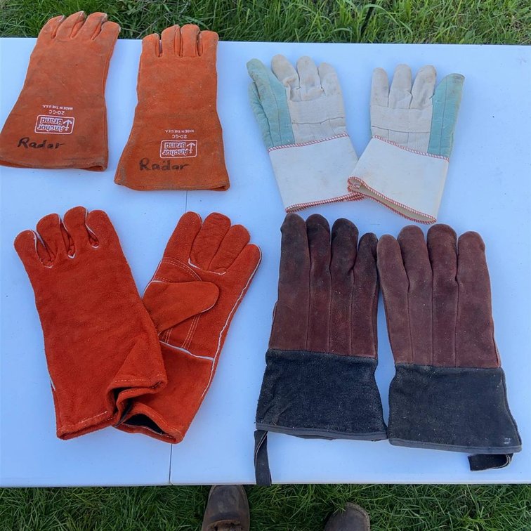 Work and Welding Gloves, 5 Pairs