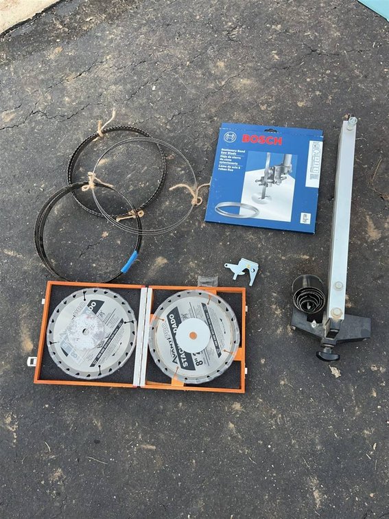 Woodworking Saw Blades and Accessories Lot