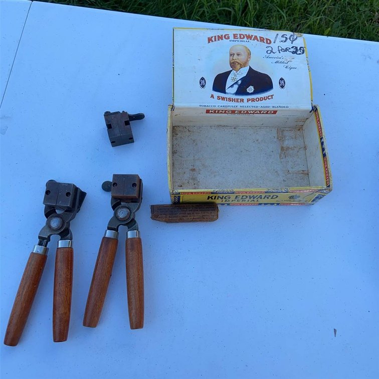 2 Bullet Mold Tools and King Edward Box