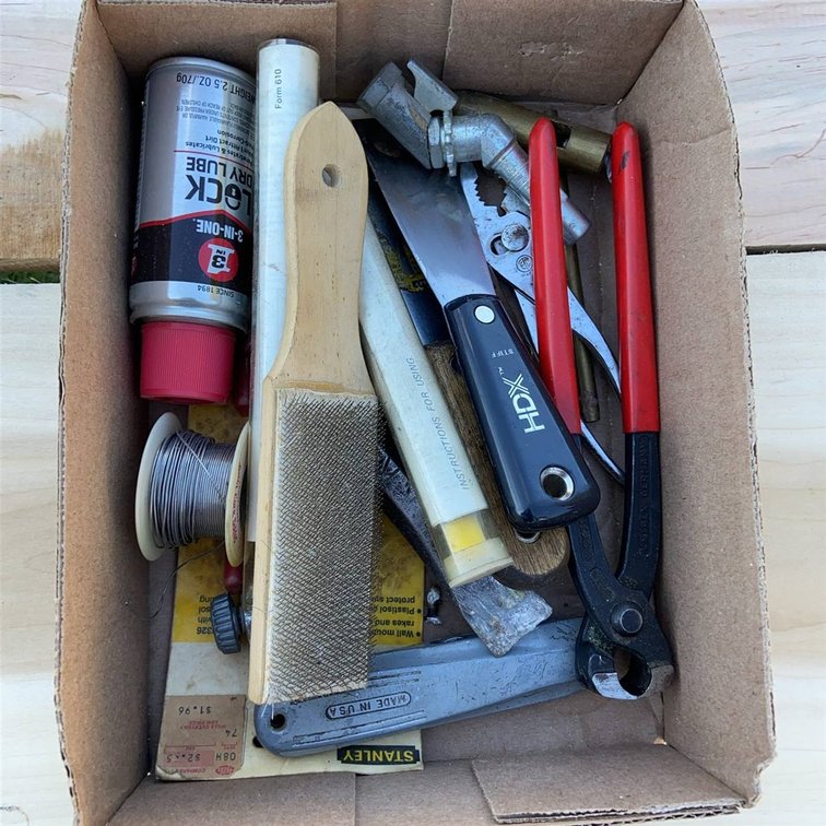 Hand Tools Lot With Hardware