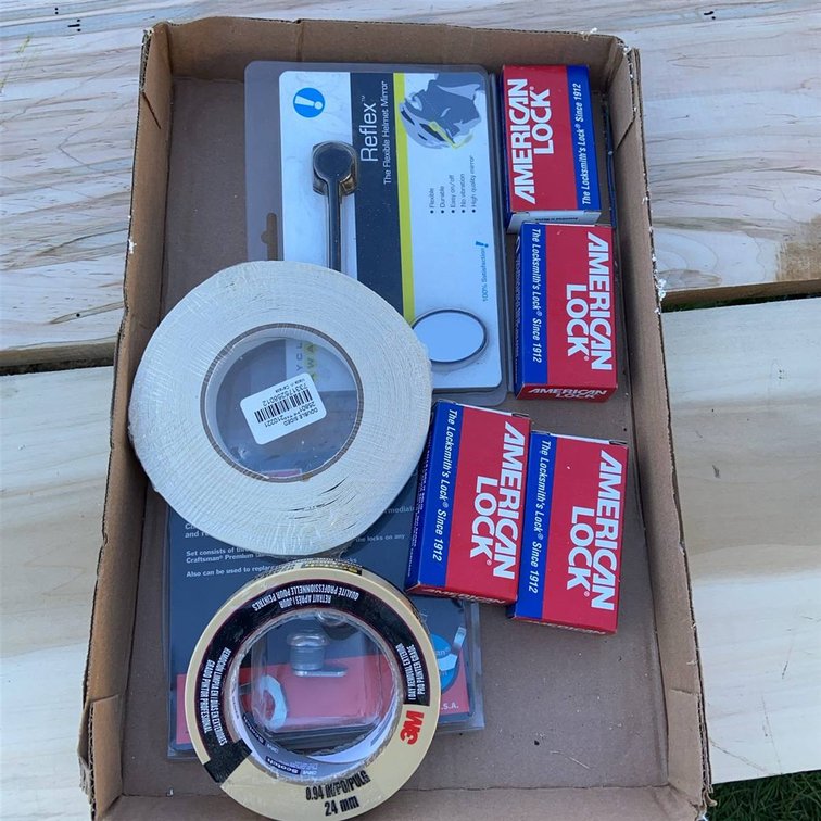 American Lock Padlocks Tape Wrench Mirror Lot