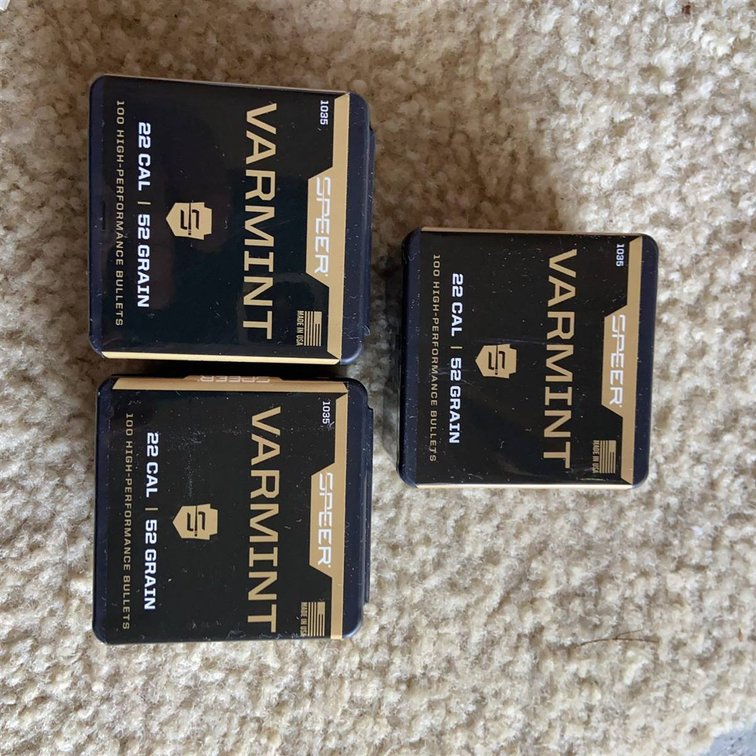 Speer Varmint .22 Cal 55 Grain Bullets x300