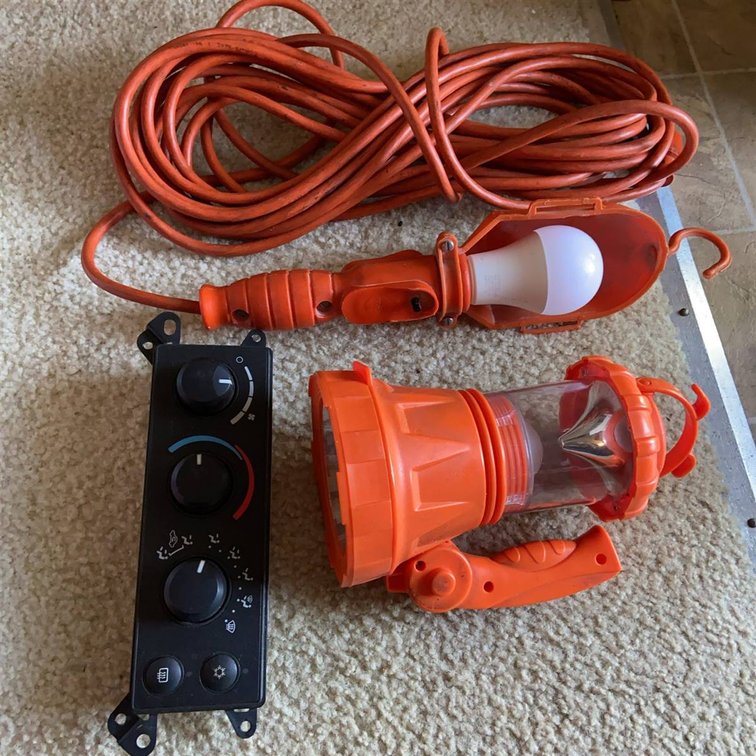 Utility Lights and Automotive HVAC Control Panel