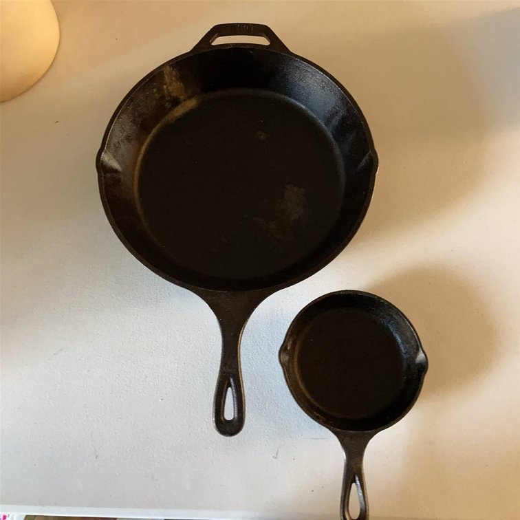 Lodge 12SK and 3SK Cast Iron Skillet Set