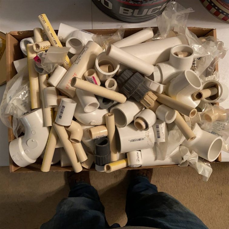 PVC and Plastic Plumbing Fittings Lot