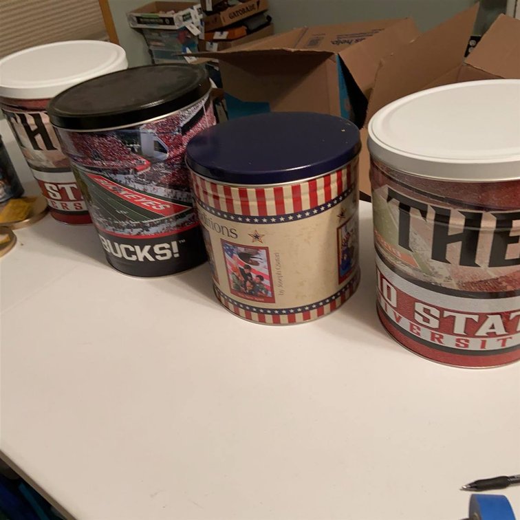 Ohio State and Scout Traditions Popcorn Tins Lot