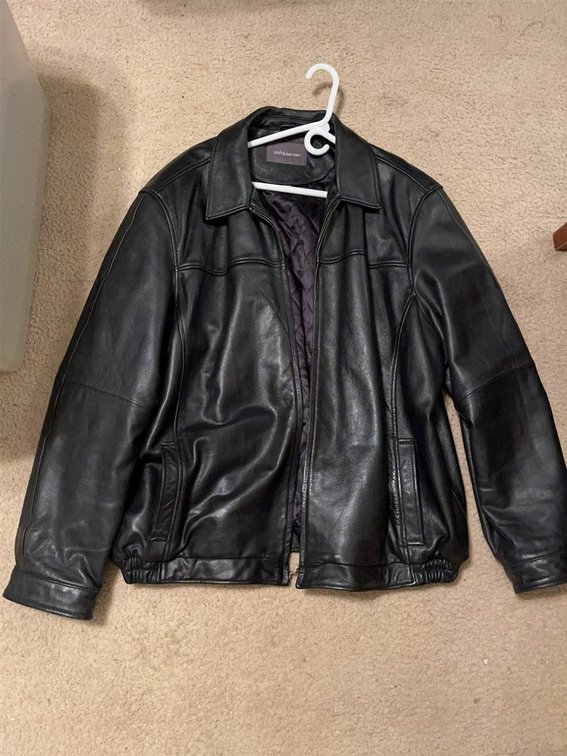 Croft & Barrow XXL Black Leather Jacket