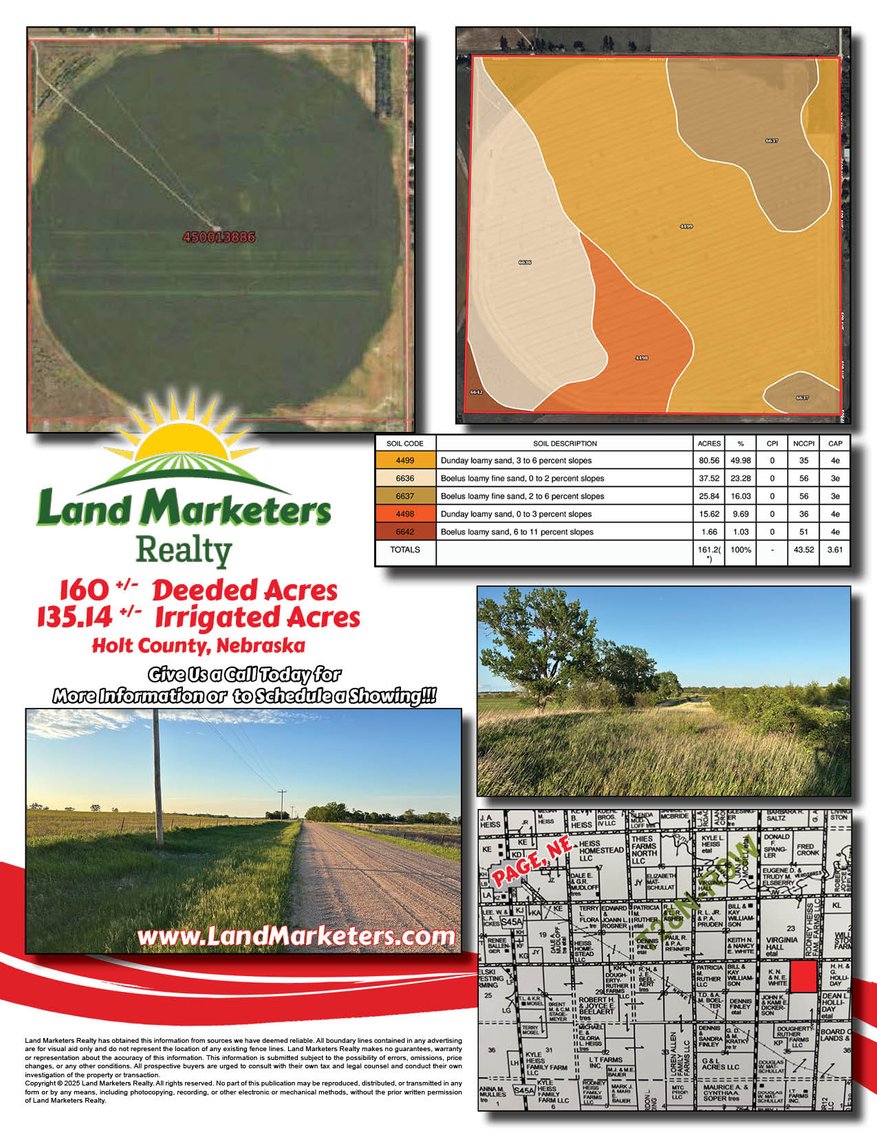 Image for 160+/- Acres in Holt County East of Page, NE