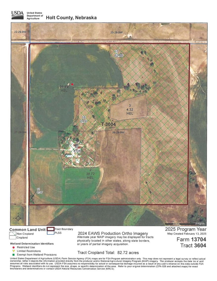 Image for Farm Headquarters with 157.06+/- Acres in Holt County, NE