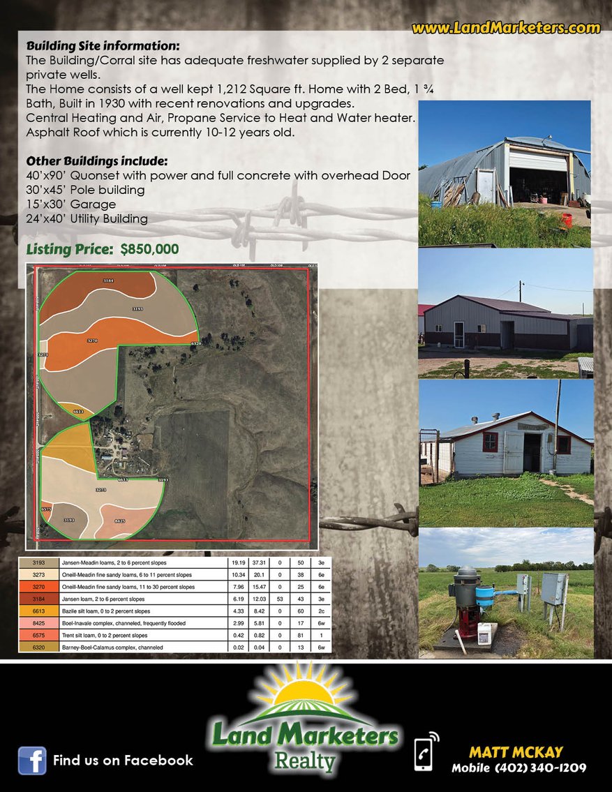 Image for Farm Headquarters with 157.06+/- Acres in Holt County, NE