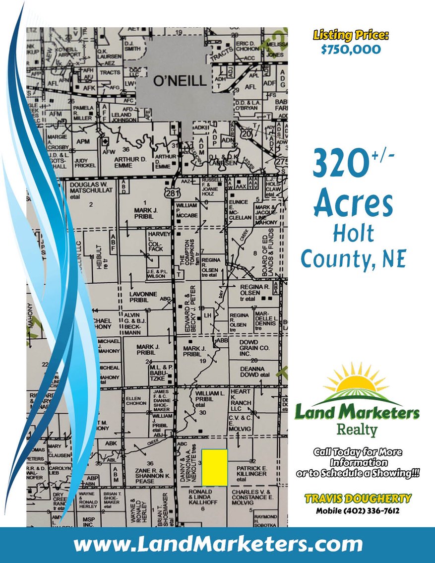 Image for 320+/- Acres located approx. 7 miles South of O'Neill, NE