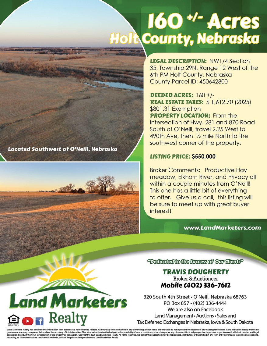 Image for 160+/- Acres in Holt County, NE