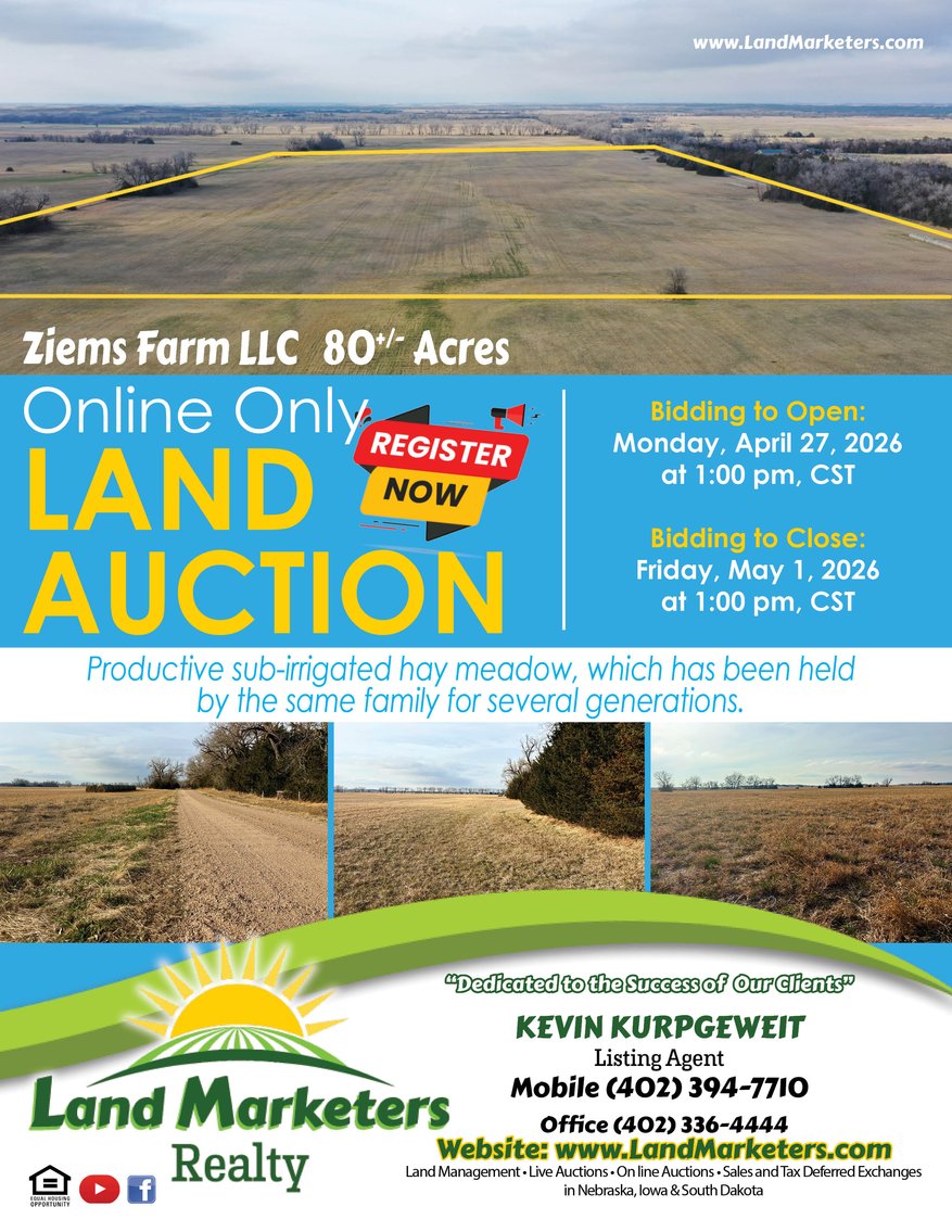 Image for Ziems Farm LLC 80+/- Acres Online Auction ONLY