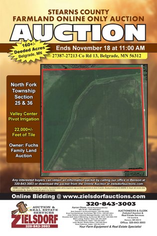 Image for Stearns County - Fuchs Family - Farm Land Auction