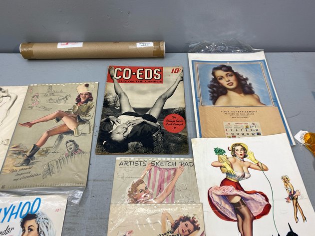 Image for ASSORTMENT OF VINTAGE PIN-UP ART