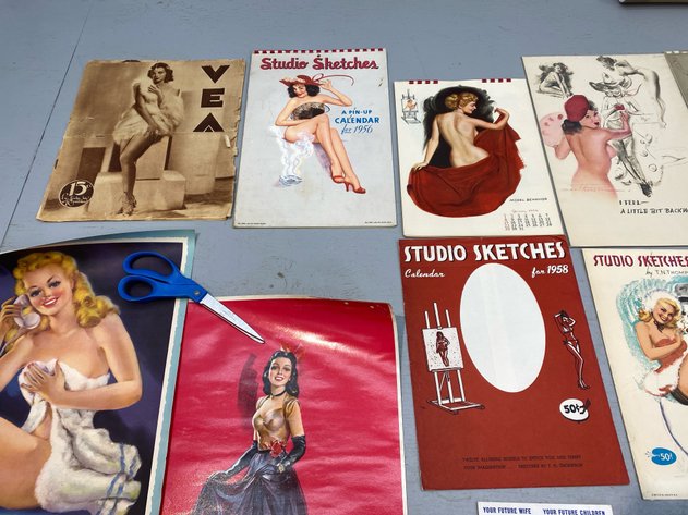 Image for ASSORTMENT OF VINTAGE PIN-UP ART