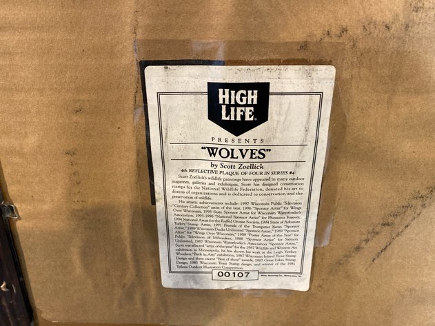 Image for MILLER WOLVES REFLECTIVE SIGN