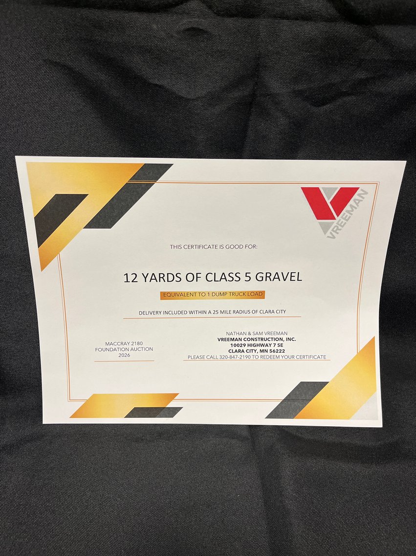 Image for MACCRAY 2180 Foundation Online Only Fundraiser Auction 2026