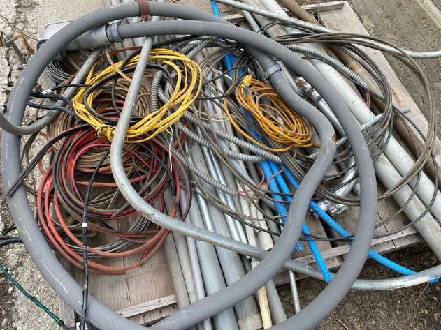 Image for PALLET OF CONDUIT AND WIRE