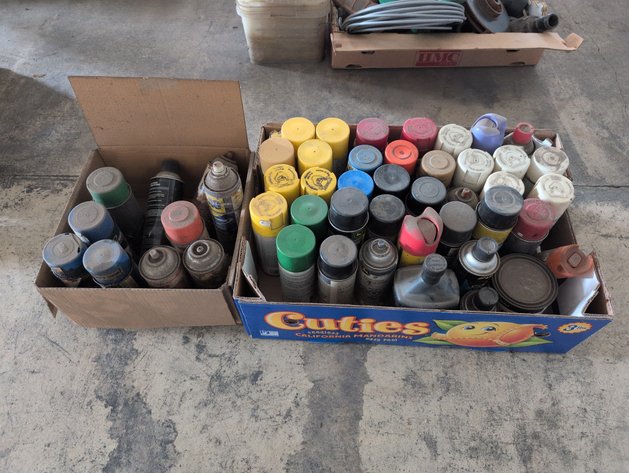 Image for VARIOUS AEROSOL CANS