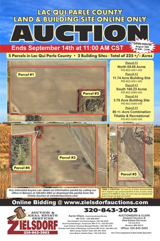 Image for Lac Qui Parle County Land & Building Site Online Only Auction