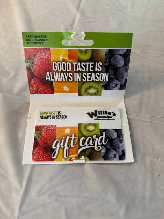 Willie's Super Valu Gift Card