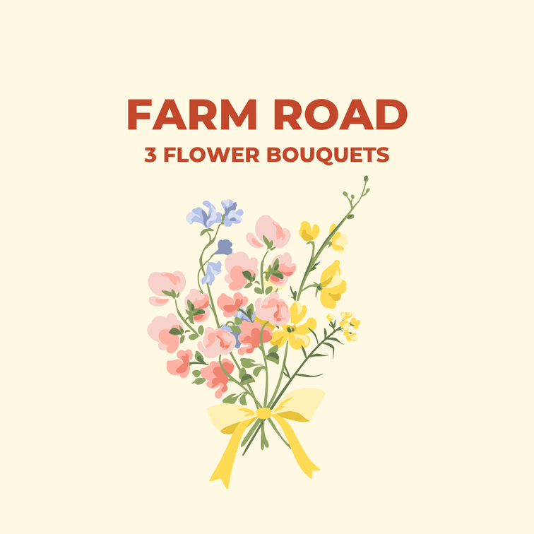 Farm Road Flower Bouquets (Set of 3)