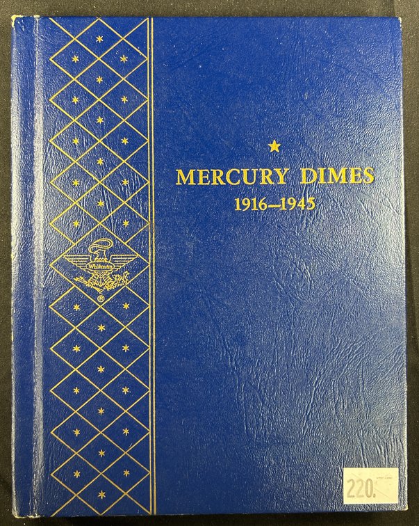 Whitman #9413 Album "Mercury Dime 1916-1945. Contains 46-Dimes.
