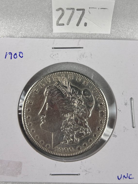 1900 Morgan Dollar EF.