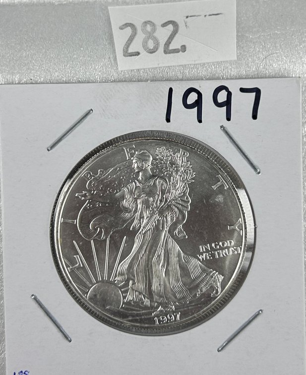 1997 Silver Eagle MS. One Troy Oz. .999 Silver.