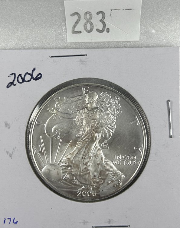 2006 Silver Eagle MS. One Troy Oz. .999 Silver.