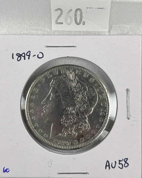 1899-O Morgan Dollar AU.