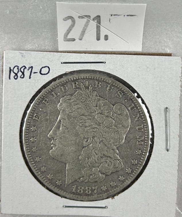 1887-O Morgan Dollar EF.