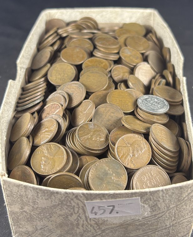 Approximately 1100-Wheat Cents.