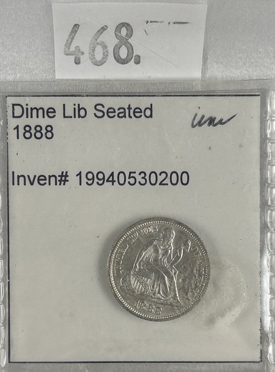 1888 Seated Liberty Dime UNC.