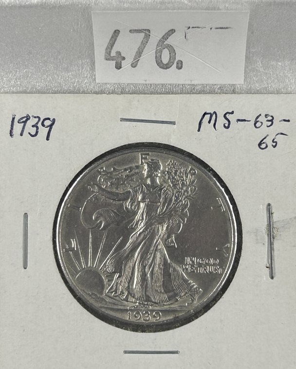 1939 Walking Liberty Half Dollar MS. Nice!