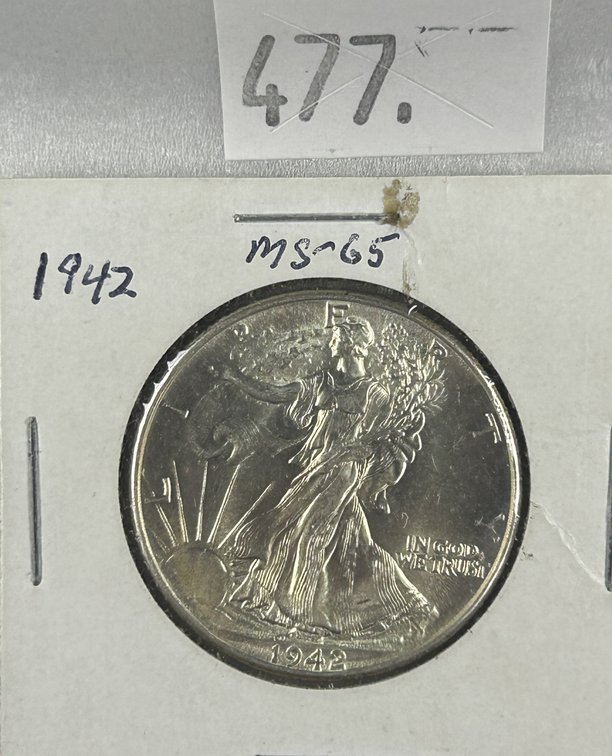 1942 Walking Liberty Half Dollar MS.