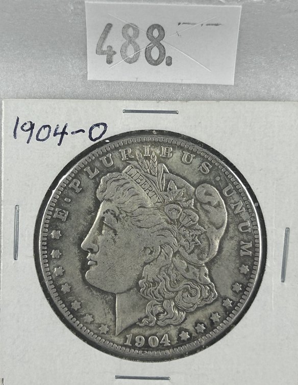 1904-O Morgan Dollar EF-AU.