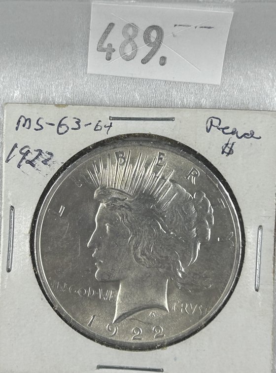 1922 Peace Dollar MS.