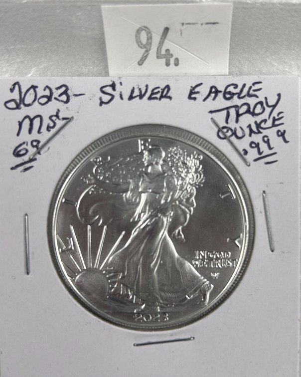 2023 Silver Eagle MS. One Troy Oz. .999 Silver.