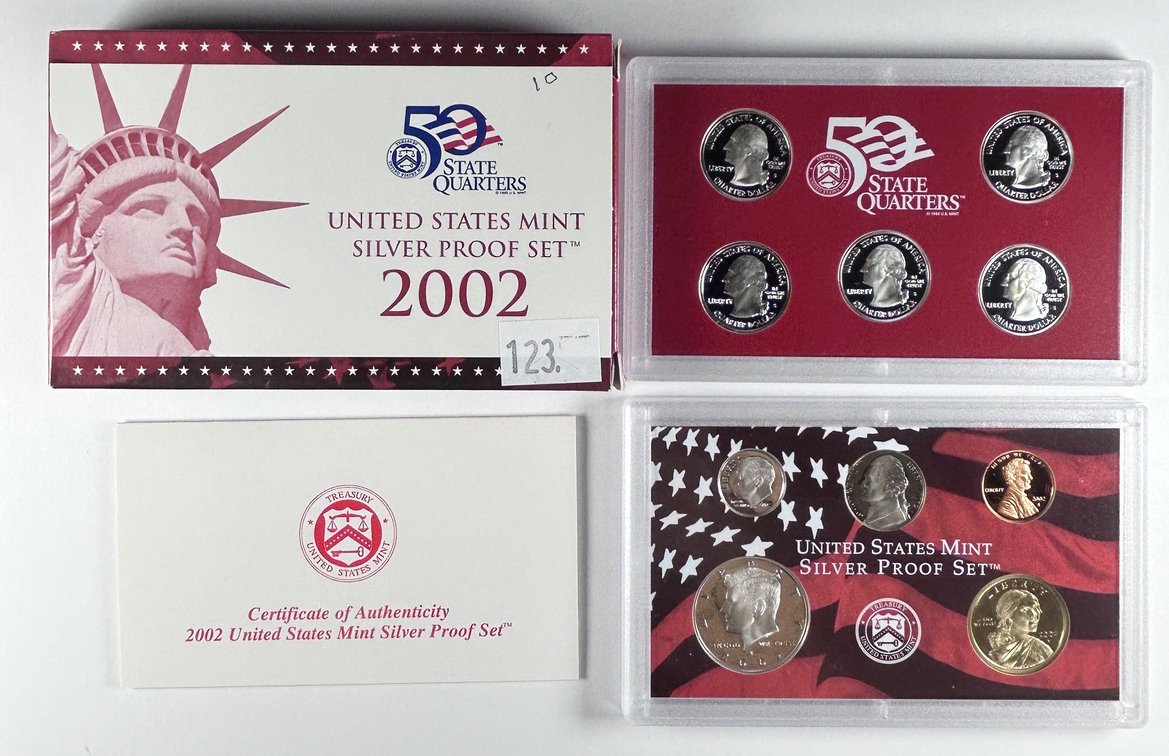 2002-S U.S. Mint Silver Proof Set (10-coins)