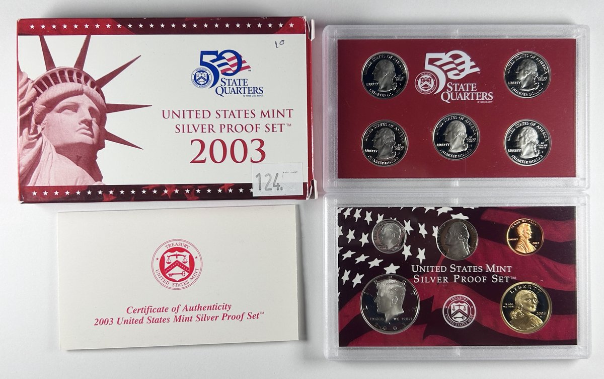 2003-S U.S. Mint Silver Proof Set (10-coins)